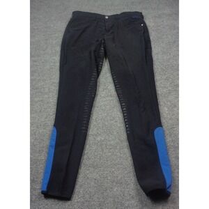Schockemohle Hero Breeches Men 36 Navy Full Seat 4 Way Stretch Pocket Breathable